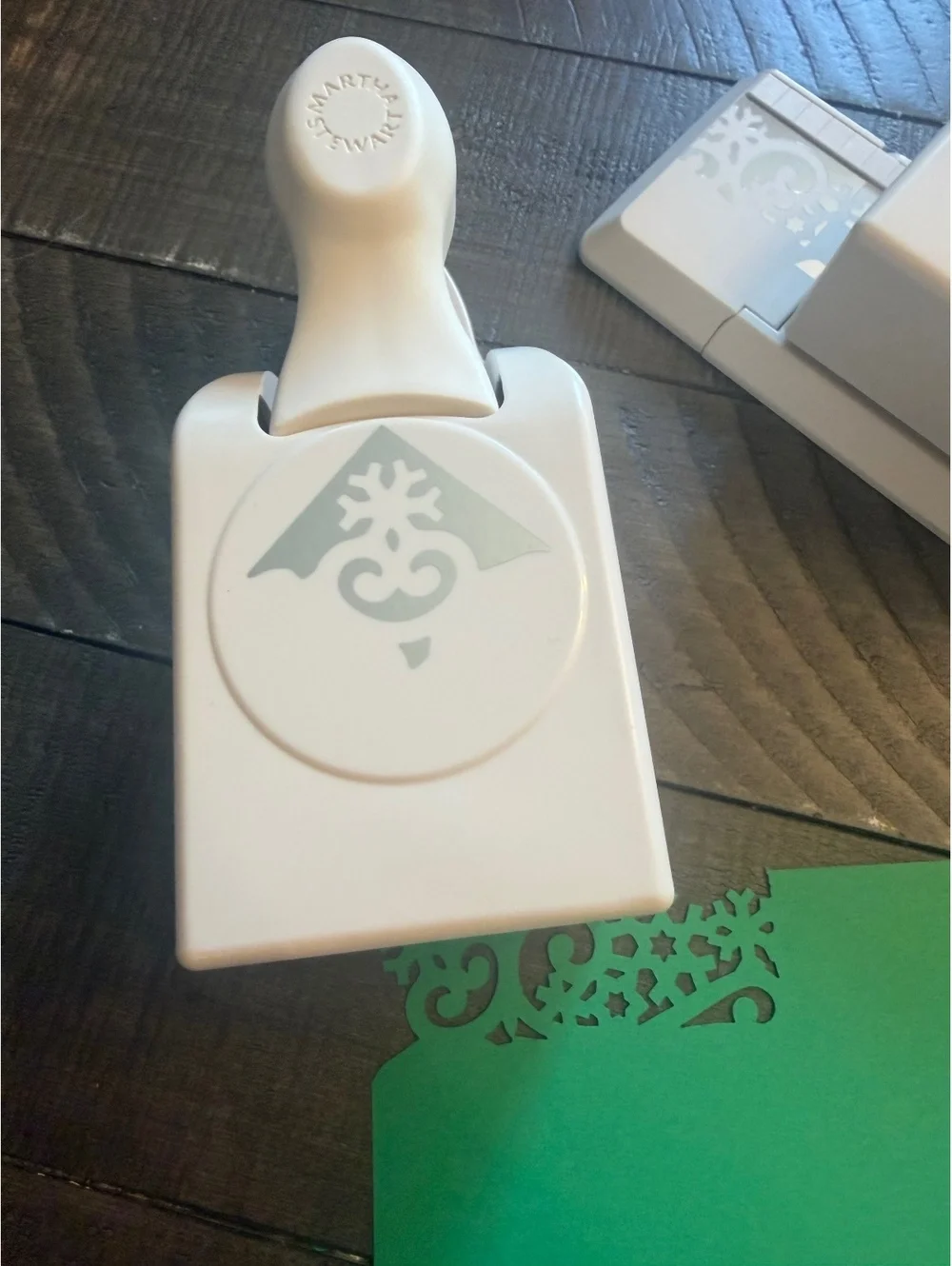 Martha Stewart RARE Snowflake Scroll Flourish Border & Corner Shape Punch